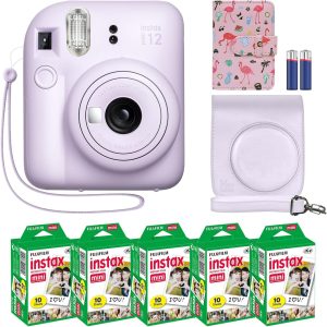 Fujifilm Instax Mini 12 Camera Bundle with Film and Case